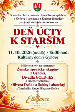 Deň úcty k starším v Gyňove 11. októbra 2026